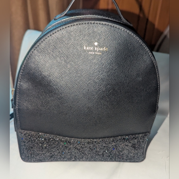 Kate Spade Greta Court Sammi Black Sparkle Backpack main image 12